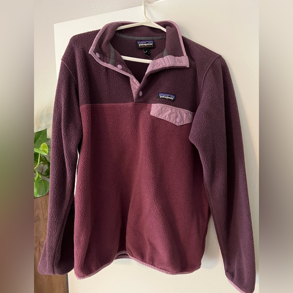 Patagonia synchilla Snap-T pullover in light balsamic